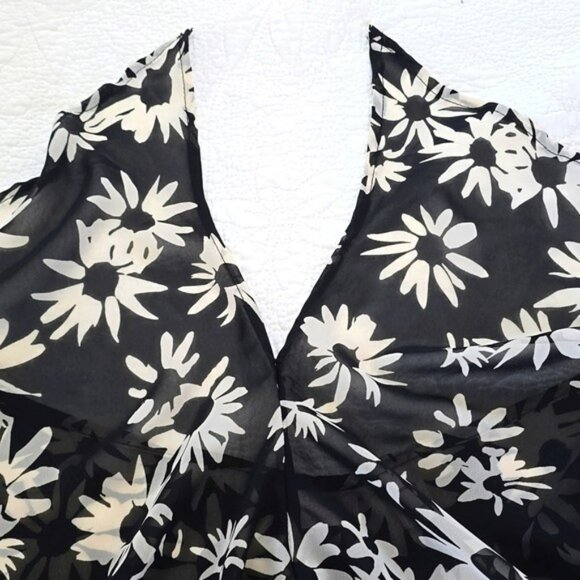 Victoria's Secret Sheer Pants Size Small Beach Swim Coverup Black White - Picture 13 of 15